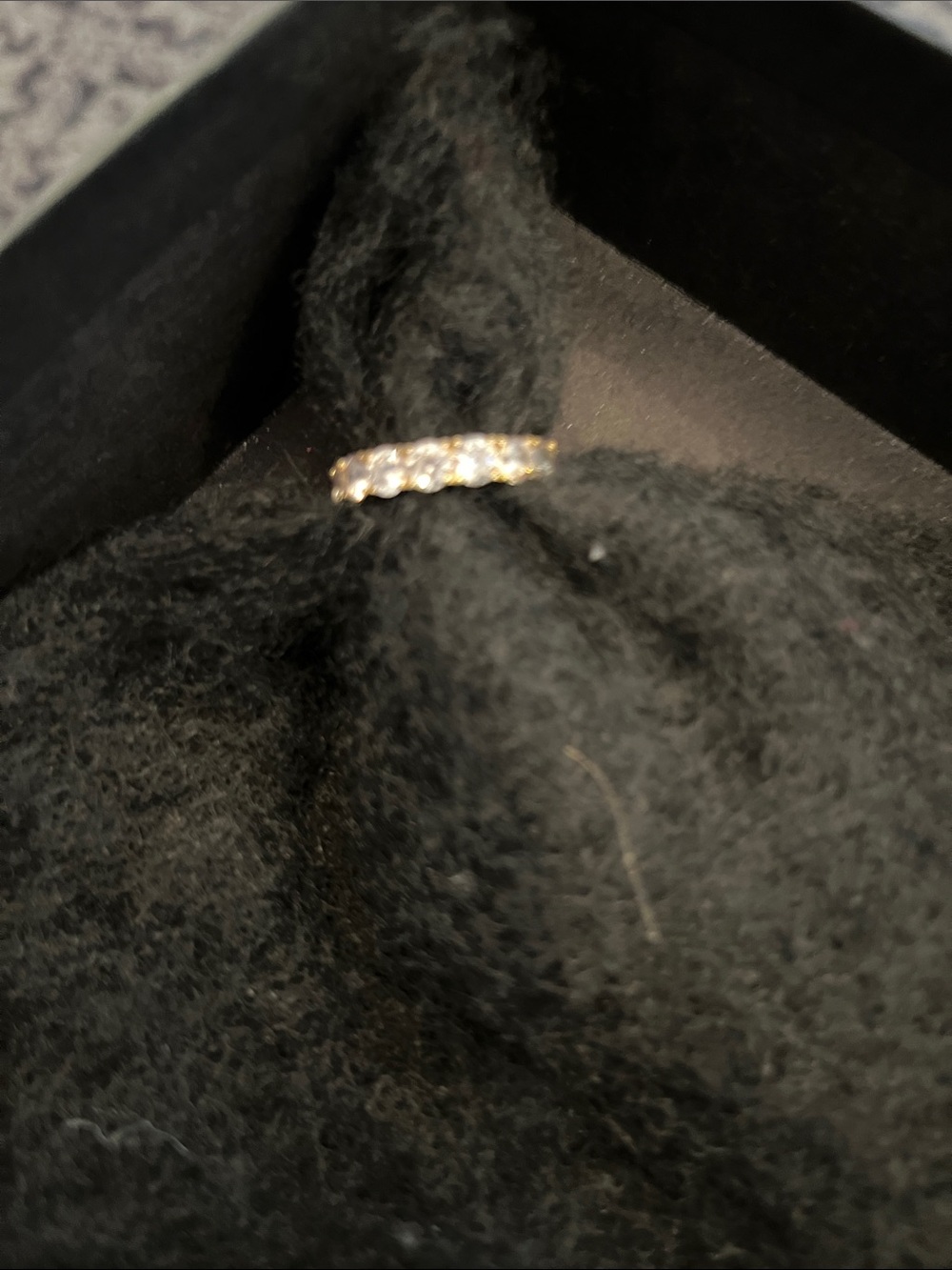Gold Crystal Band Ring - Women Jewelry